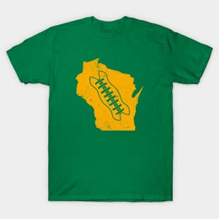 Wisconsin Football, Retro - Green T-Shirt